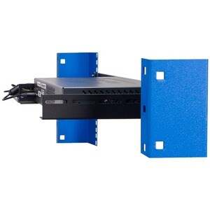 Innovation 1U Rack-mountable Rack Shelf for Switch - 289.56 mm Rack Width x 200.66 mm Rack Depth - Black Powder Coat - TAA