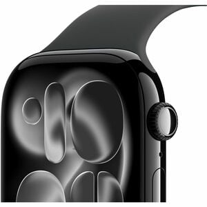 Apple Watch Series 11 Smartwatch - Schwarz Tasche, Farbe - Schwarz Band Color - Aluminium Gehäusematerial - Gummi Band Mat