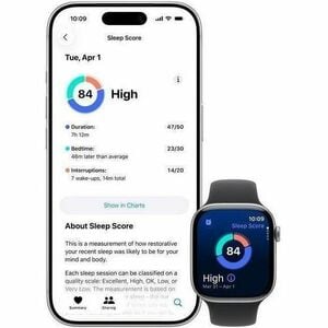 Apple Watch Series 11 Smart Watch - 46 mm Case Height - 39 mm Case Width - Jet Black Case Color - Black Band Color - Alumi