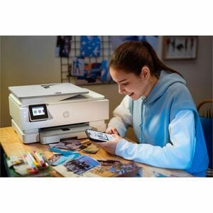HP ENVY Photo 7930 Wired & Wireless - Tintenstrahl-Multifunktionsdrucker - Farbe - Beige - Kopierer/Drucker/Scanner - 15 S