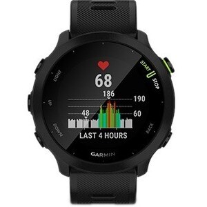 Garmin Forerunner 55 Smartwatch - 42 mm Case Height - 42 mm Case Width - Nero Colore della struttura - Silicone Band Mater
