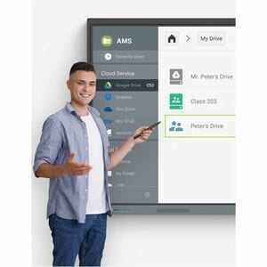 BenQ Board Essential RE7504 1905 mm 4K UHD LCD Collaboration Display - ARM Cortex A73 + A53 - 8 GB - Infrared (IrDA) - Tou
