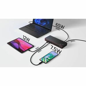 Lenovo SmartDock 5500 11 Port(s) USB4 Docking Station for Monitor, Notebook, Mobile Workstation - Charging Capability - 13
