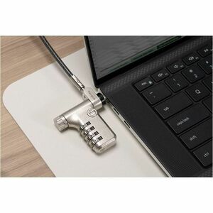 Targus DEFCON ASP106RGLXS Cable Lock For Notebook, Docking Station, Monitor - 1.98 m Cable - Resettable/Serialized - 4-dig