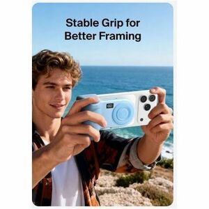 Belkin Stage PowerGrip CTA006 Lade-Kameragriff/Powerbank - Blau - USB - Batterie - Tragbar