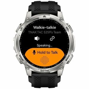 Kospet TANK T4C Smart Watch - Round Case Shape - Silver Body Color - Stainless Steel, Zinc Alloy Case Material - Silicone 