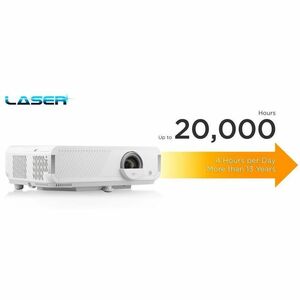 ViewSonic V754K 3D Deckenmontage Laser-Projektor - Hoher Dynamikbereich (High Dynamic Range, HDR) - 3840 x 2160 Piel - 3,5