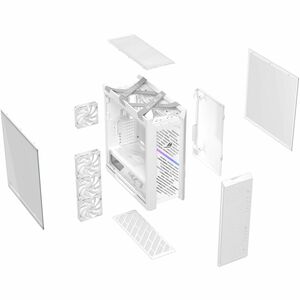 ROG Strix Helios II EATX mid-tower gaming case with dual tempered glass side panels, GPU support for up to 450mm in length