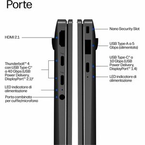 HP EliteBook X G2i 14 inch Notebook Next Gen AI PC Wolf Pro Security Edition. Tipo di prodotto: Computer portatile, Fattor
