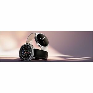 Samsung Galaxy Watch8 Classic SM-L500 Smart Watch - Rounded Square Case Shape - Black Body Color - Stainless Steel Body Ma
