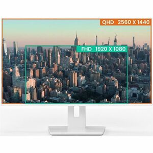 iiyama ProLite XB2797QSNP-W1 27 Zoll Klasse WQHD LED-Monitor - 16:9 Format - Matt-weiß - 68,6 cm (27 Zoll) Viewable - IPS-