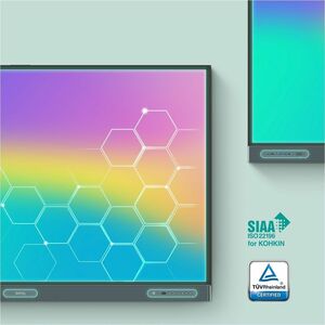 BenQ Board Pro RP6505 1651 mm 4K UHD LCD Collaboration Display - ARM Cortex A78 + A55 - 16 GB - Ultra Precision Infrared -