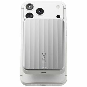 Xtorm LINQ Qi2 Wireless Power Bank - Grey - For iPhone, Mobile Device - 1 x Type-C 30W - Semi-solid-state - 10000 mAh - 25