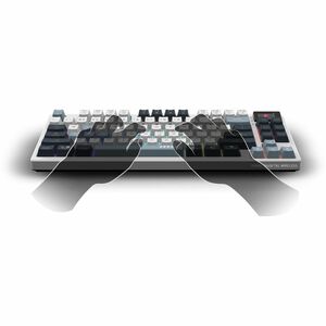 MSI FORGE GK600 TKL WIRELESS SKY Gaming Keyboard - Wired/Wireless Connectivity - Bluetooth/RF - Tenkeyless - 2.40 GHz - US