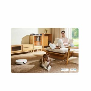 Xiaomi H50 Robot Vacuum Cleaner - 4 L Water Tank Capacity - Brush, Mop Pad - Carpet - Battery, AC Supply - 230 V AC, 14.4 