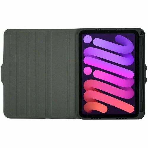 Targus VersaVu THZ914GL Carrying Case for 21.1 cm (8.3") Apple iPad mini (6th Generation) Tablet - Black - Drop Resistant,