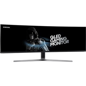 Samsung C49HG90DMU Curved Screen LCD Monitor - 32:9 - Matte Black - 124.2 cm (48.9") Viewable - Quantum Dot LED Backlight 
