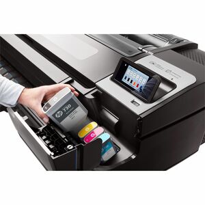 Impresora de gran formato de inyección de tinta HP Designjet T1700dr PostScript - 1117.60mm (44"") Ancho de Impresión - Co