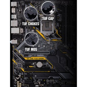 TUF Z390-PLUS GAMING Desktop Motherboard - Intel Z390 Chipset - Socket H4 LGA-1151 - Intel Optane Memory Ready - ATX - 64 