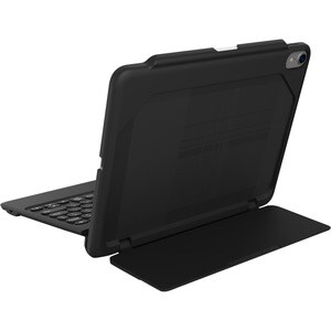 ZAGG Rugged Book Go Tastatur/Cover (Buchfalz) für 27,9 cm (11 Zoll) Apple iPad Pro Tablet - Schwarz - Sturzsicher