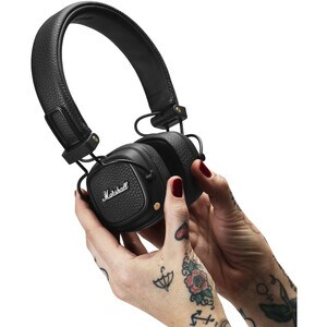 Marshall Major III Com fios/sem fios Headset, Na orelha Estéreo Fone de ouvido - Preto - Binaural - Circum-auditivo - 1000