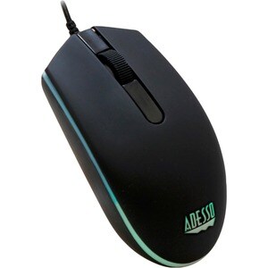 Adesso EasyTouch 137CB Illuminated Gaming Keyboard & Mouse Combo - USB Cable - 104 Key - English (US) - Black - USB Cable 