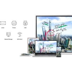 Samsung WM65R-W 1651 mm LCD Digital Signage Display - Touchscreen - 3840 x 2160 - Edge LED - 350 cd/m² - 2160p - USB - HDM