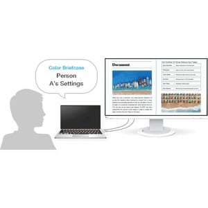 EIZO FlexScan EV2760-WT 27" Class WQHD LCD Monitor - 16:9 - White - 68.6 cm (27") Viewable - In-plane Switching (IPS) Tech