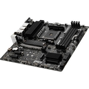 MSI B550M PRO-VDH WIFI Desktop Motherboard - AMD B550 Chipset - Socket AM4 - Micro ATX - 128 GB DDR4 SDRAM Maximum RAM - D