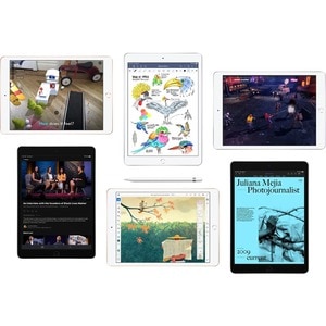 Apple iPad . Bildschirmdiagonale: 25,9 cm (10.2 Zoll), Bildschirmauflösung: 2160 x 1620 Pixel. Interne Speicherkapazität: 