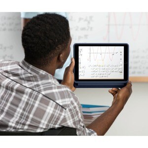 Housse/Clavier Logitech Rugged Combo 3 Touch Durci Apple iPad (7e géneration), iPad (8e génération) Tablette - Bleu classi