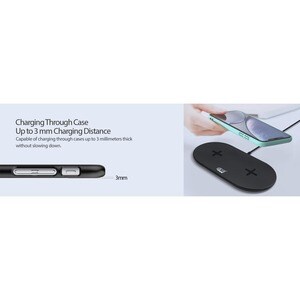 Adesso AUH-1040 Induction Charger - 12 V DC Input - Overcharge Protection
