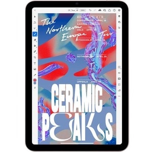 Apple iPad mini (6th Generation) A2567 Tablet - 8.3" - Apple A15 Bionic Hexa-core - 4 GB - 256 GB Storage - iPadOS 15 - Pi
