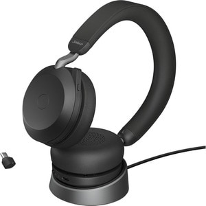 Cuffie Jabra Evolve2 75 Wireless On-ear Stereo - Nero - Binaural - Ear-cup - 3000 cm - Bluetooth - 20 Hz a 20 kHz - Tecnol
