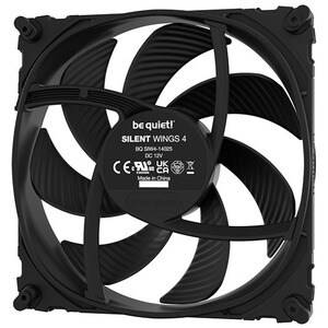 be quiet! Silent Wings 4 Cooling Fan - Radiator, Case - 140 mm Maximum Fan Diameter - 1 x Fan(s) - 133.20m³/h Maximum Airf