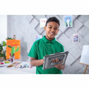 MAXCases Shield Extreme-X2-H with Hand Strap for iPad 10 10.9" (2022) (Black Bezel-Gray Case) - Shock Resistant, Drop Resi