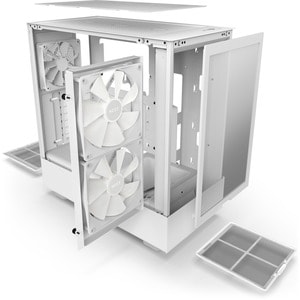 NZXT H5 Flow Computer Case - ATX Motherboard Supported - Mid-tower - Galvanized Cold Rolled Steel (SGCC), Tempered Glass -