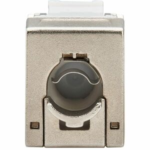 Eaton Tripp Lite Series Cat8 STP Shielded Tool-Free Keystone Jack, 568A/568B, TAA - 1 x RJ-45 Keystone Female - Silver - T