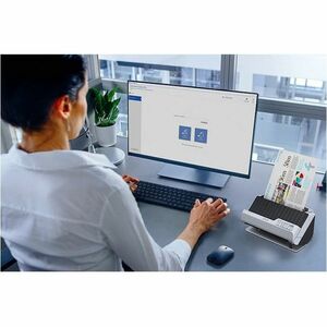 Epson DS-C490 Sheetfed Scanner - 600 dpi Optical - 10-bit Color - 40 ppm (Mono) - 40 ppm (Color) - Duplex Scanning - USB