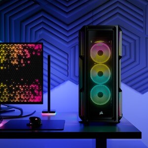 Corsair iCUE 5000T Carcasa para computdora - ATX Placa base admitida - Media Torre - Vidrio templado, Acero - Negro - 6 x 