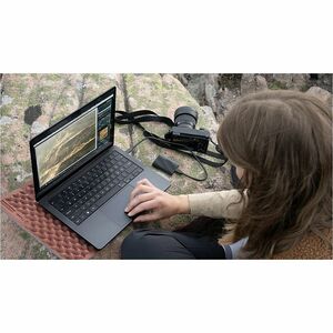 Samsung T9 4 TB Portable Rugged Solid State Drive - External - PCI Express NVMe - Black - Desktop PC, Gaming Console, Came