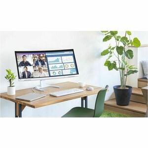 EIZO FlexScan EV3450XC-WT 34 Zoll Klasse Webcam UW-QHD Gekrümmter Bildschirm LED-Monitor - 21:9 Format - Weiß - 86,6 cm (3