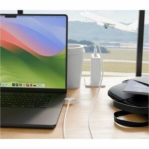 Hyper HyperJuice HJ4010WHGL 1.52 m Lightning/USB-C Data Transfer Cable - Cable for Notebook, Tablet, Phone, MacBook Air, H
