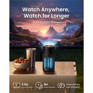 Nebula Capsule 3 D2426 DLP Projector - 16:9 - Portable, Ceiling Mountable, Tabletop - Black - High Dynamic Range (HDR) - F