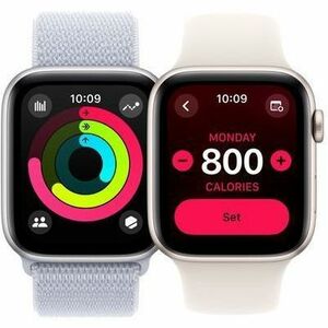 Apple Watch Series 10 Smartwatch - 46 mm Case Height - 39 mm Case Width - Silber Case Color - Blue Cloud Band Color - Alum