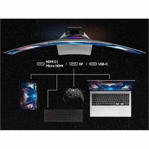 Samsung Odyssey OLED G9 S49DG954SU 49 Zoll Class Dual Quad HD (DQHD) Gekrümmter Bildschirm Smart-Gaming-OLED-Monitor - 32: