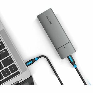 Vention KPGH0 Drive Enclosure PCI Express NVMe, M.2 - USB 3.1 (Gen 2) Type C Host Interface - UASP Support Portable - Grey