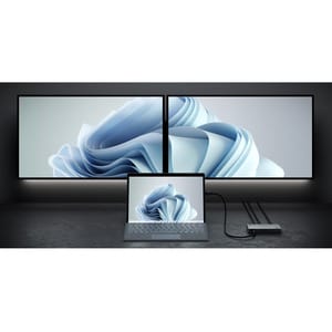 Alogic BLAZE Thunderbolt 4 Docking Station für Notebook, Desktop-PC, Festplatte, Monitor - Grau, Schwarz - 2 Unterstützte 