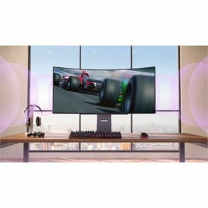 LG UltraGear 45GX90SA-B 45 Zoll Class UW-QHD Gekrümmter Bildschirm Gaming-OLED-Monitor - 21:9 Format - Schwarz - 113 cm (4