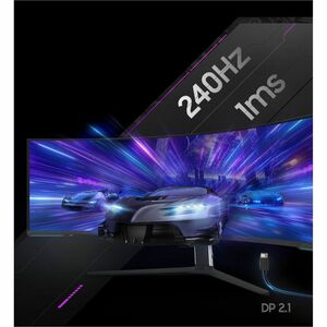 Samsung Odyssey Neo G9 S57CG950NW 57" (144.8 cm) Class Curved Screen Gaming Mini LED Monitor - 32:9 - Black, White - 57" (